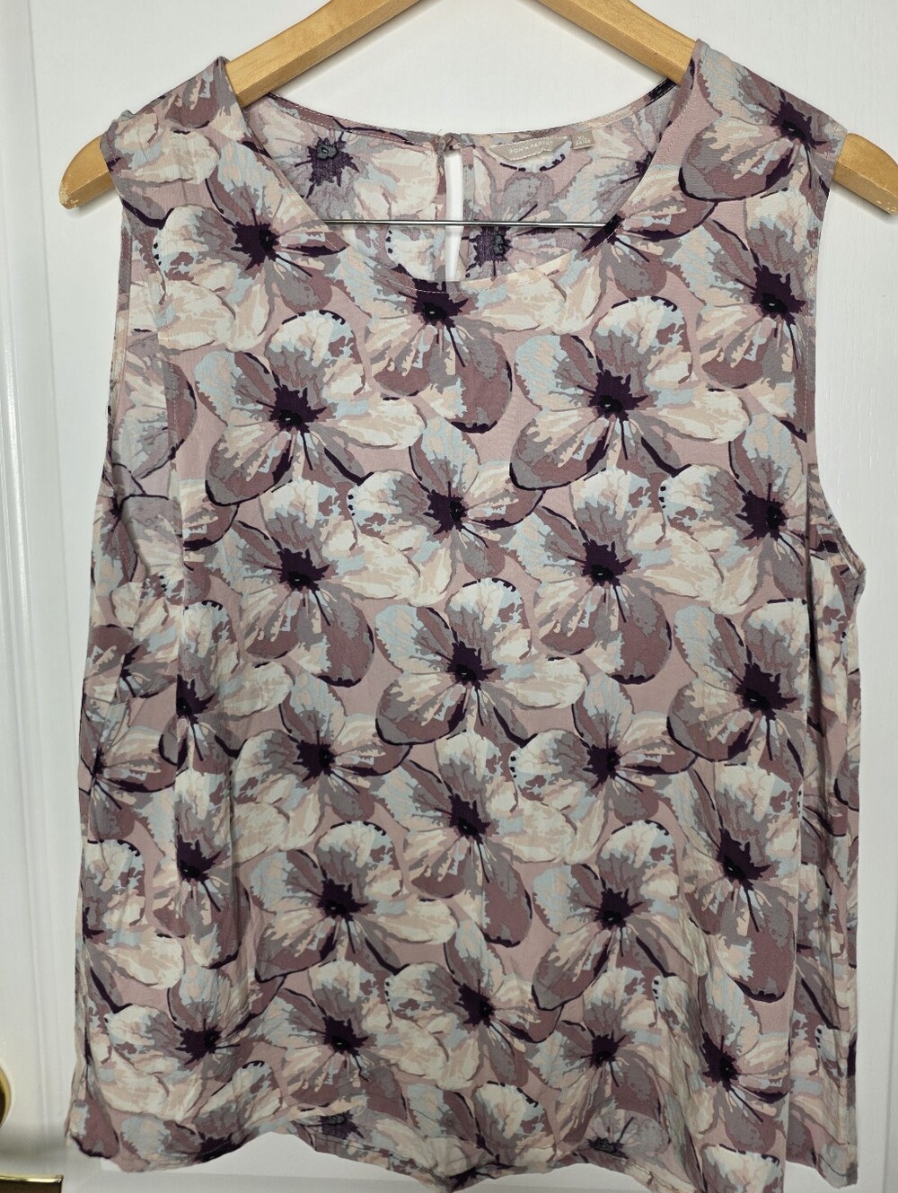 Bon A' Part Floral Sleeveless Top SZ L